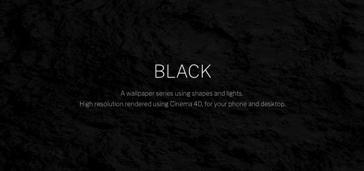 Black — A Dark Wallpaper Series using Shapes and Lights ...