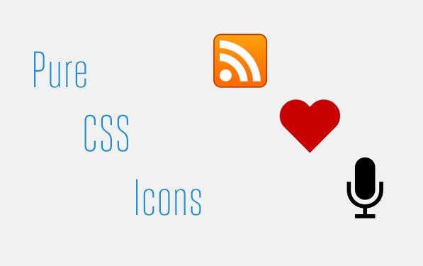 Pure CSS Icons: An experiment by Zander Martineau