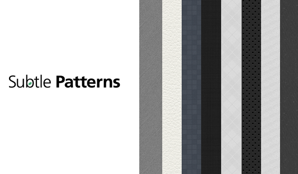 Subtle Patterns: High Quality Design Patterns for Free