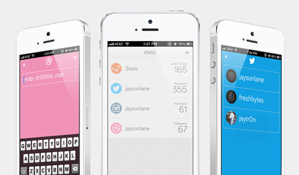 Static is a Slick ‘Social Network Stats’ App for iPhone