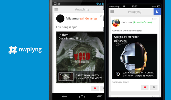 #nwplyng is a Great New App to Share What You’re Listening To
