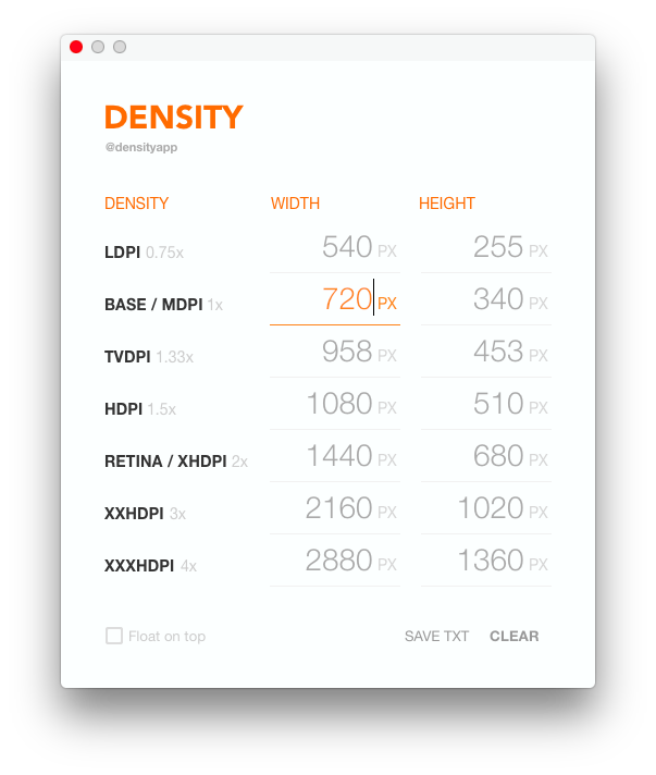 cctv pixel density calculator