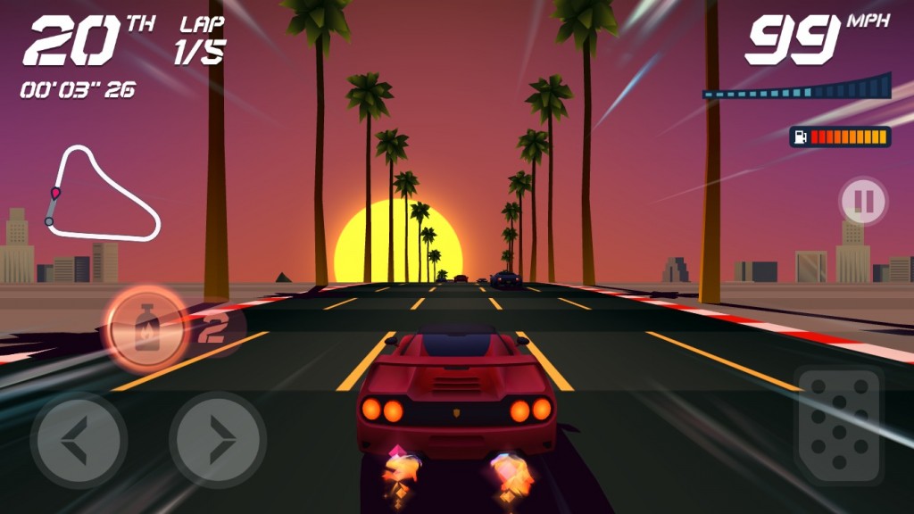 Horizon Chase — A Modern Take on an Old School Racing Game • Beautiful