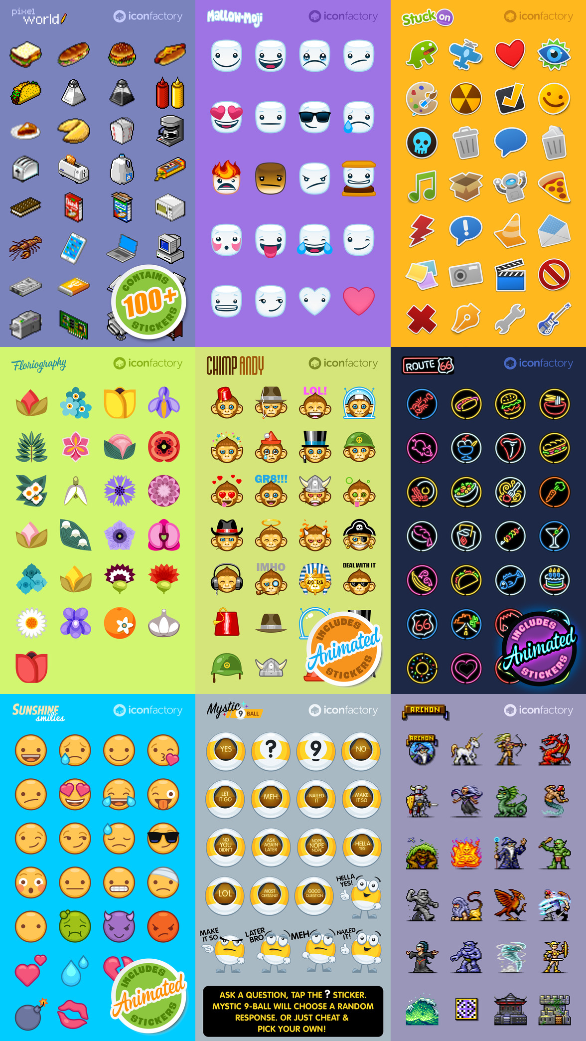 Our Sticker Packs for iOS 10 • Beautiful Pixels