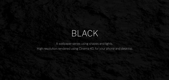 Black — A Dark Wallpaper Series using Shapes and Lights • Beautiful Pixels