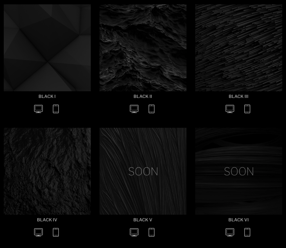 Black — A Dark Wallpaper Series using Shapes and Lights • Beautiful Pixels