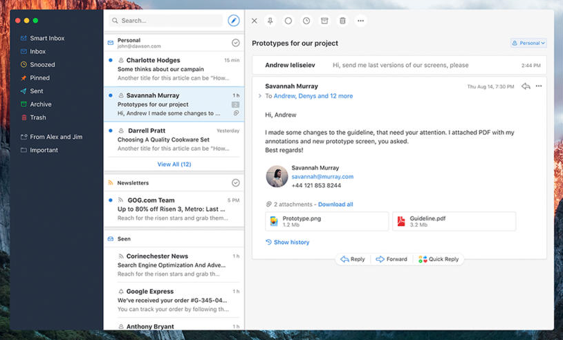 spark email app for mac