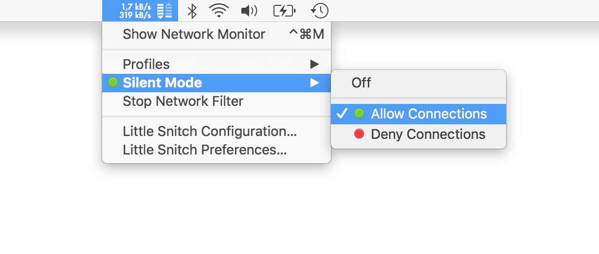 block connections with little snitch or similar software