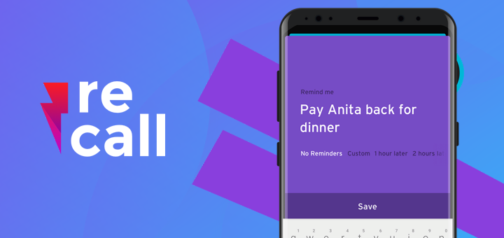 Recall Simple Reminders App for Android