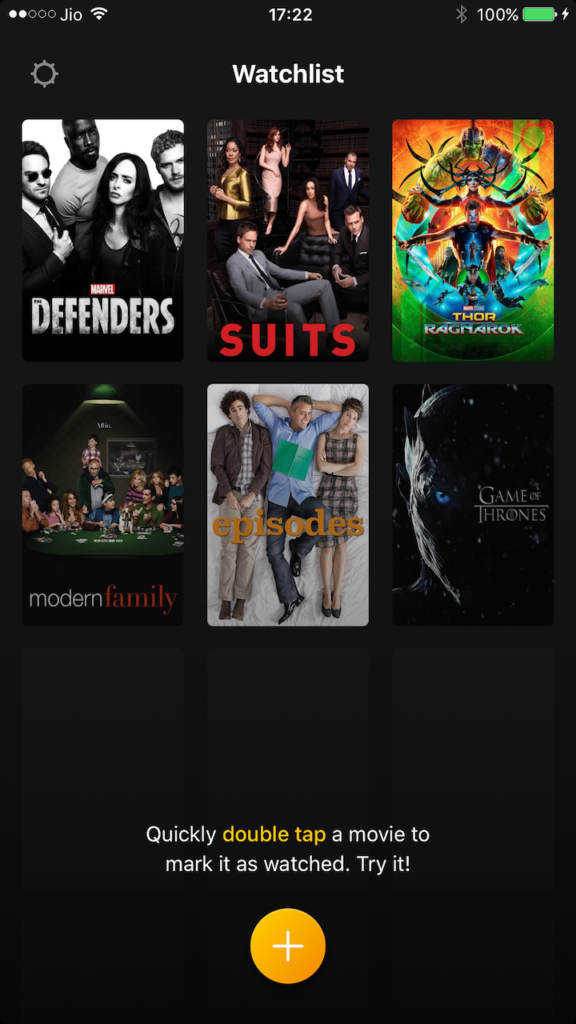 Watchlist for iOS Adds TV Shows