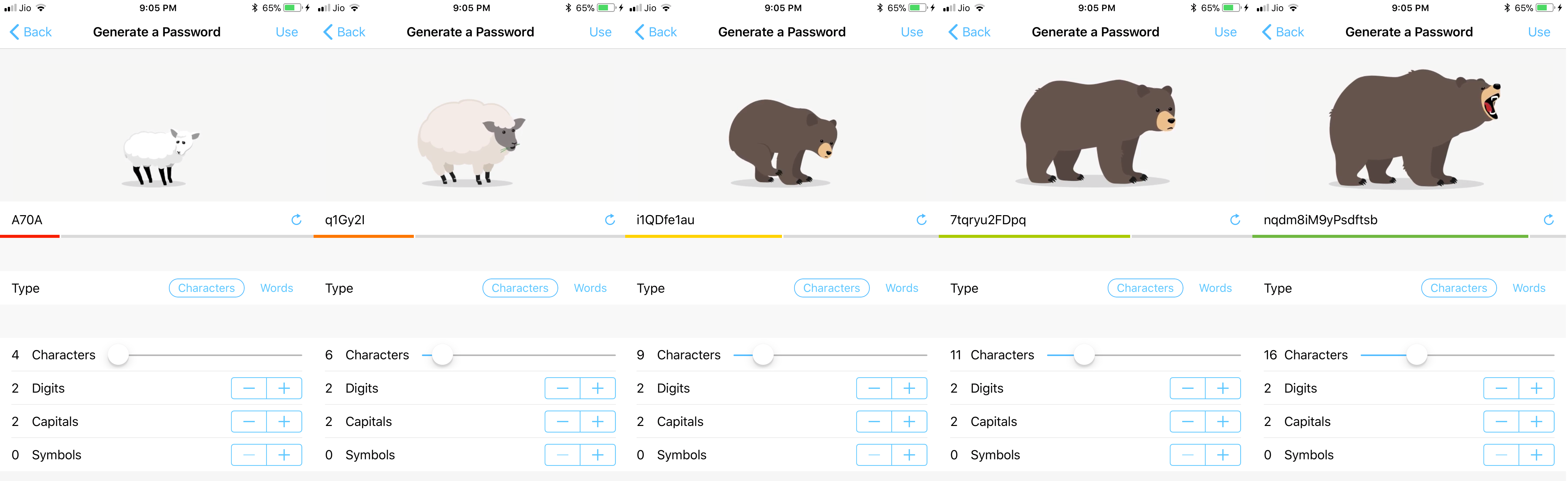 remembear password rating