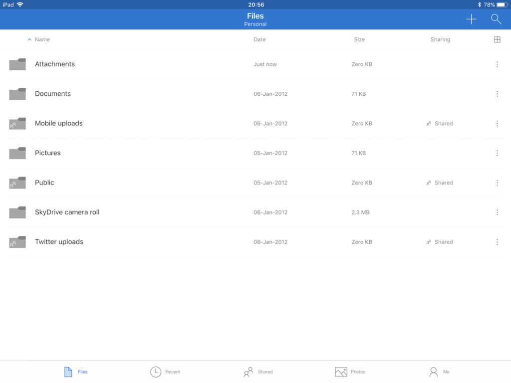 Microsoft OneDrive for iPhone and iPad