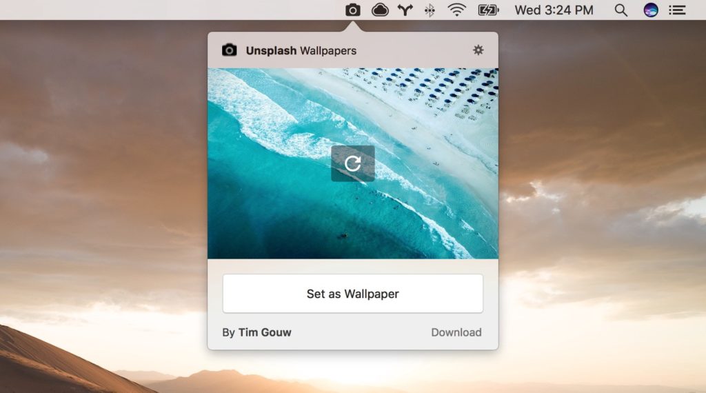 Unsplash Wallpapers Official App for Mac