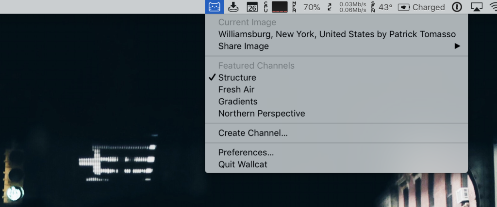 Wallcat Wallpapers App for Mac