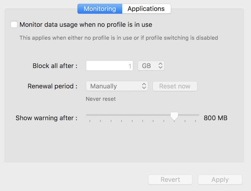 tripmode blocking internet