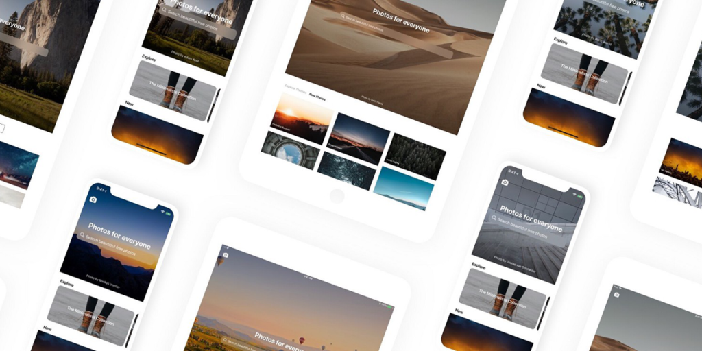 Unsplash App for iPhone and iPad