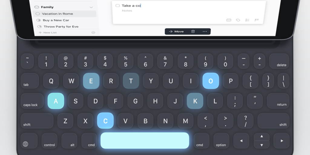 Things 3.6 for iPad with Keyboard Shortcuts
