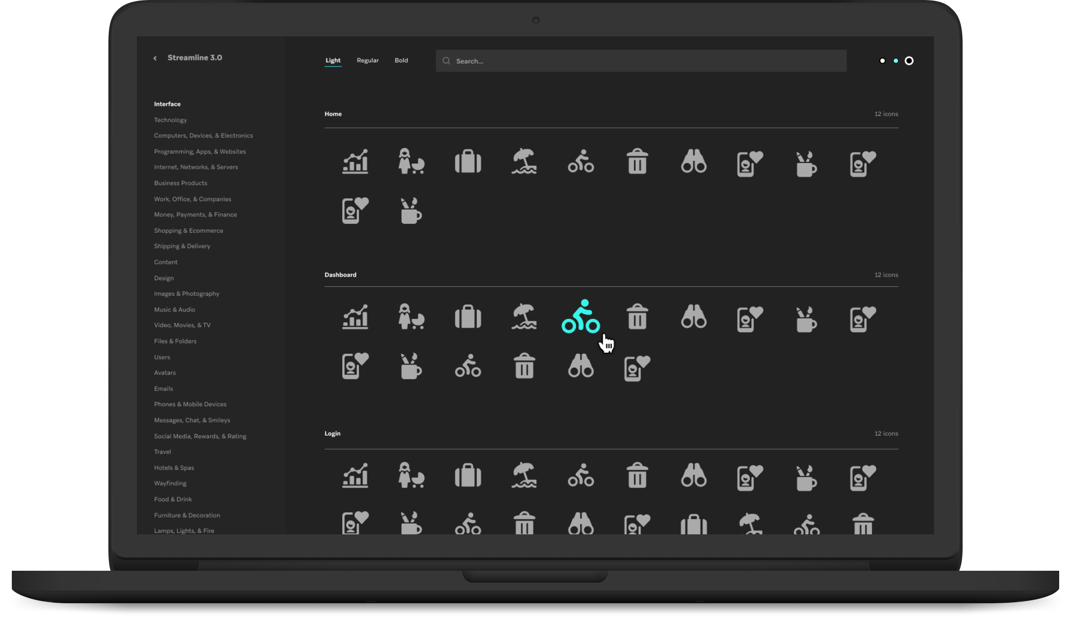 Search and download 30,000 icons with the new Streamline app