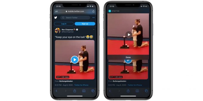 download twitter video on iphone
